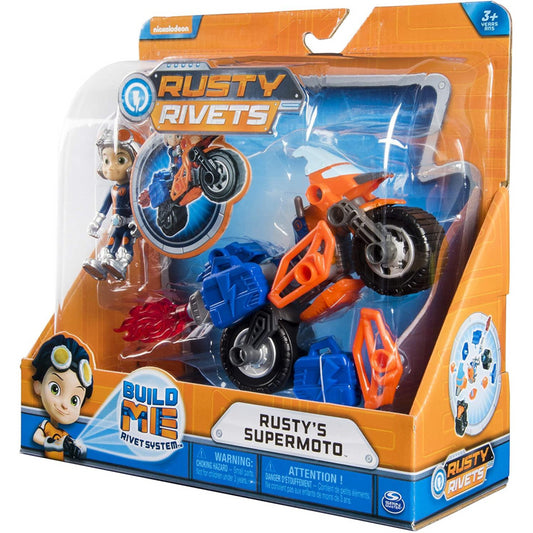 Rusty Rivets Rustyâ€™s Supermoto with Pullback Wheels and Figure 20101270 - Maqio