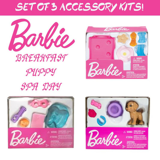 Mattel Barbie FJD56 Small Accessory Toy Pack - Set of 3 - Maqio