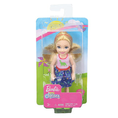 Barbie Club Chelsea Doll 6 Inch - Blonde In Dinosaur Dress