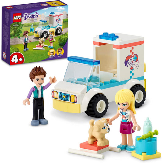 LEGO Friends 41694 Pet Clinic Ambulance Vet Animal Rescue Playset