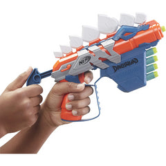 Nerf DinoSquad Stegosmash Dart Blaster 4-Dart Storage 5 Official Nerf Darts