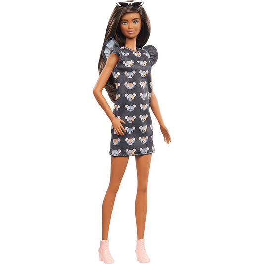 Barbie Fashionistas Doll with Mouse Print Dress Toy