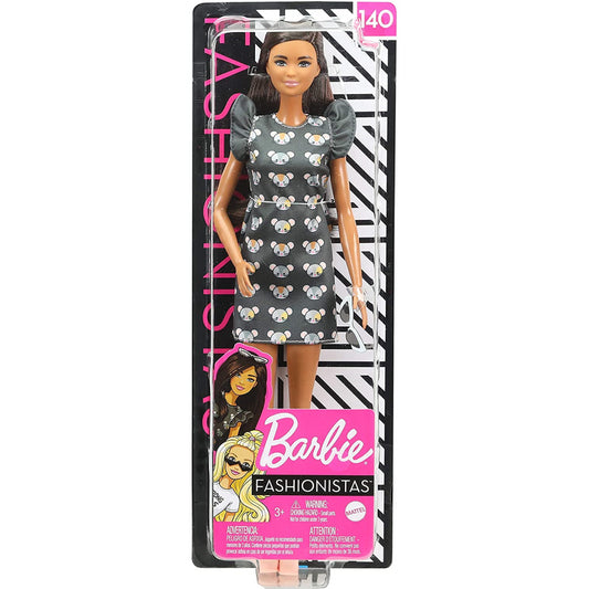 Barbie Fashionistas Doll with Mouse Print Dress Toy