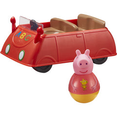 First Peppa Pig Toy Weebles Push Along Wobbily Car