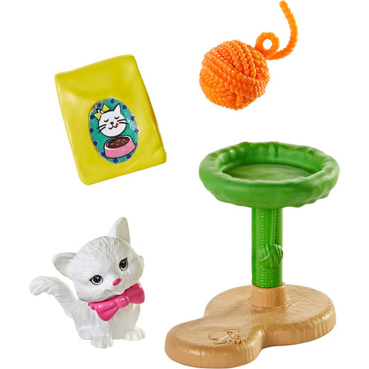 Barbie Mini Story - Kitty with Cat Stand Playset