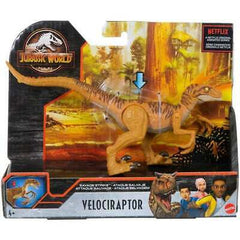 Jurassic World Brown Velociraptor Camp Cretaceous Savage Strike Figure
