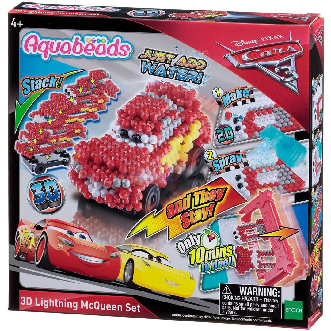 Aquabeads 30198 Disney Cars 3 3D Lightning McQueen Set - Maqio