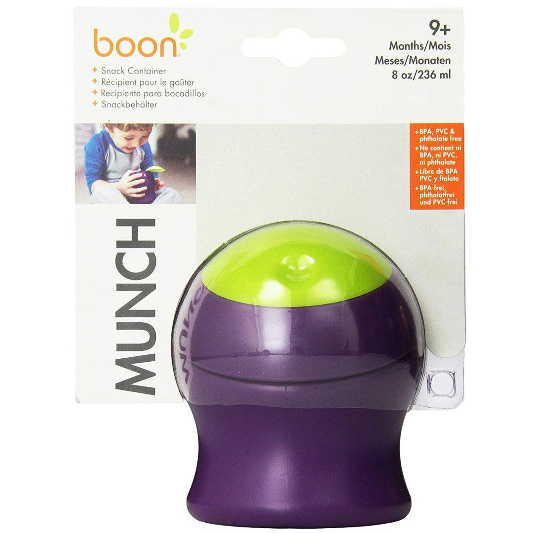Boon Munch Snack Container (Green/Purple) - Maqio