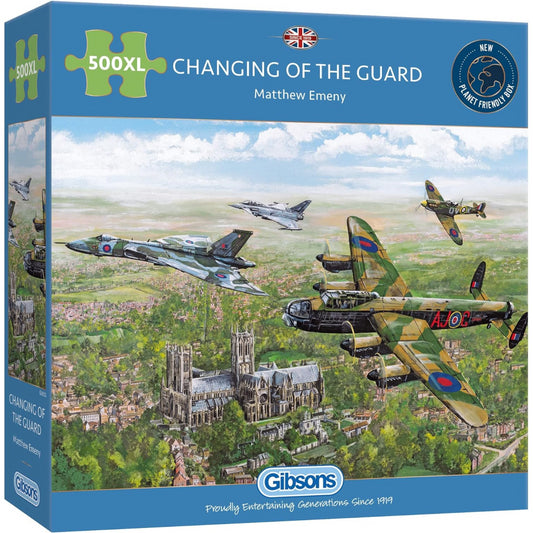 Gibsons Changing of the Guard 500 Extra Large Piece Jigsaw Puzzle for Adults