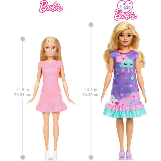 My First Barbie Cloud Dress Soft Touch Body Doll