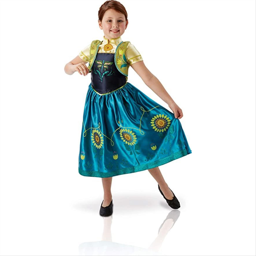 Rubie's Frozen Fever LARGE Anna Costume for Children 7-8 Years - Maqio