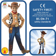 Rubie's Disney Toy Story Woody Deluxe Costume Child Small Age 3-4 years 104cm