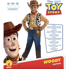 Rubie's Disney Toy Story Woody Deluxe Costume Child Small Age 3-4 years 104cm