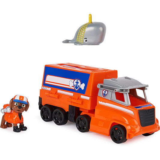 Paw Patrol Big Truck Pups Transforming Toy Truck with Action Figure - Zuma