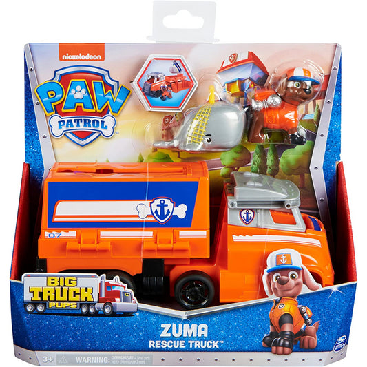 Paw Patrol Big Truck Pups Transforming Toy Truck with Action Figure - Zuma