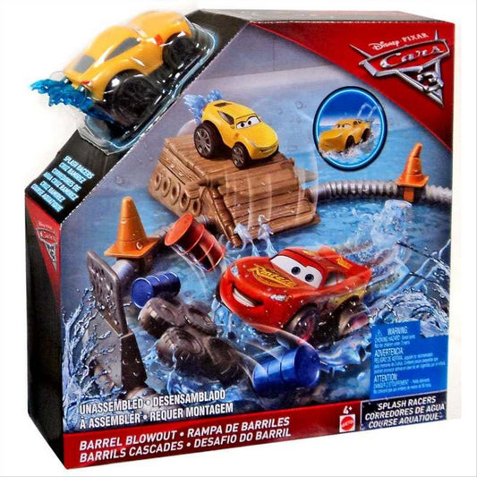 Disney Pixar Cars 3 Splash Racers Barrel Blowout Playset