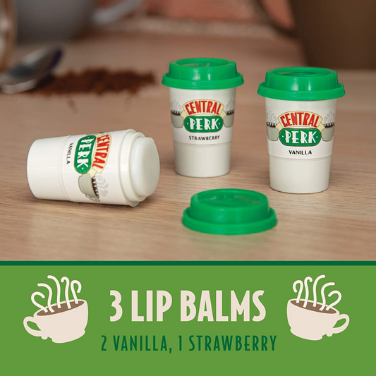 Friends Central Perk Lip Balm - Set Of 3 Paladone