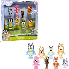 Bluey Family & Friends Action Figure Set 8 Pack