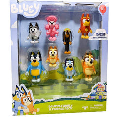 Bluey Family & Friends Action Figure Set 8 Pack