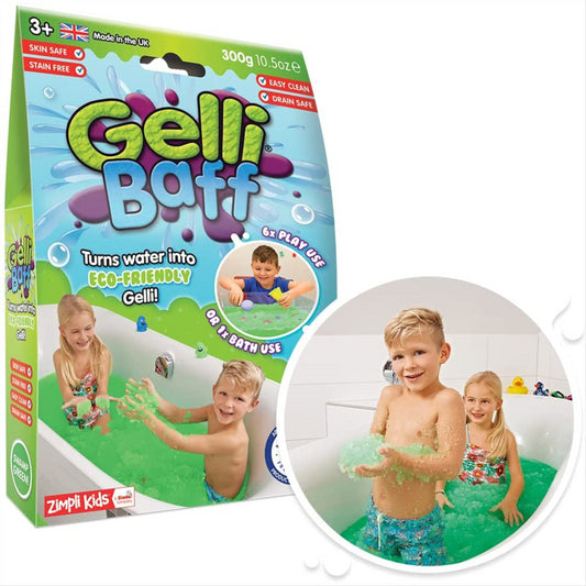 Zimpli Kids Gelli Baff 1 Use Goo Bath - Green 300g