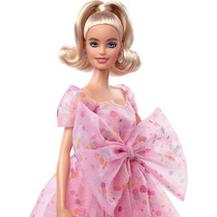 Barbie Signature Birthday Wishes Blonde Doll with Pink Tulle Gown & Shoes