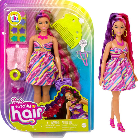 Barbie Totally Hair Flower Themed Curvy 8.5 Inch Doll