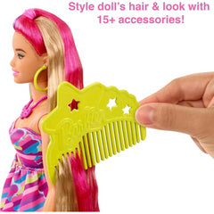 Barbie Totally Hair Flower Themed Curvy 8.5 Inch Doll