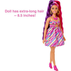 Barbie Totally Hair Flower Themed Curvy 8.5 Inch Doll