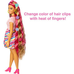 Barbie Totally Hair Flower Themed Curvy 8.5 Inch Doll