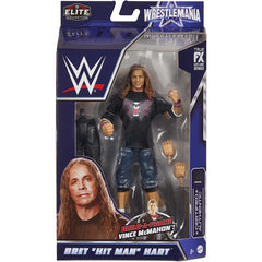 WWE WrestleMania Action Figure with entrance shirt - Bret Hit Man Hart