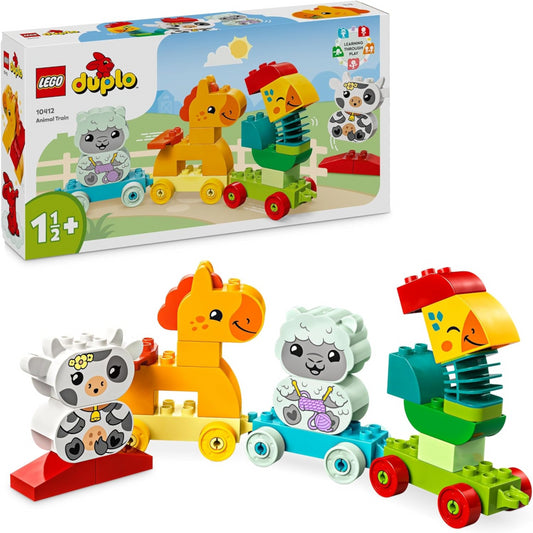 LEGO DUPLO 10412 My First Animal Train Toy Toddlers Creative Bricks Learning Set