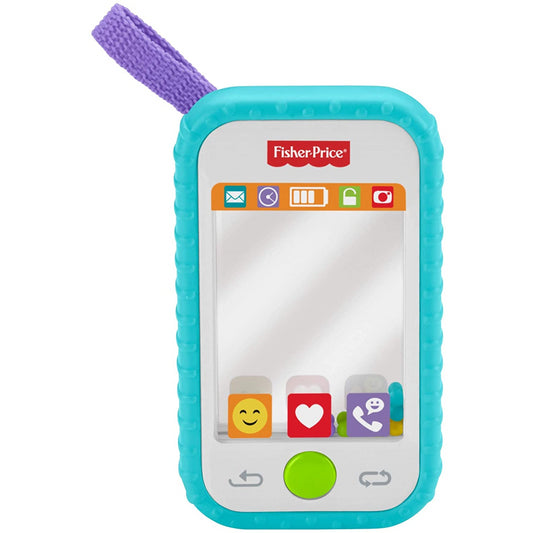 Fisher-Price Selfie Phone Baby Rattle Mirror Teething Topy Sounds for Kids