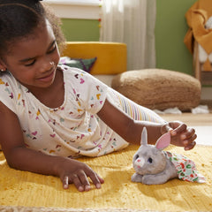 FurReal Newborns Grey Bunny with 4 Accessories