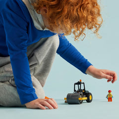 LEGO City 60401 Construction Steamroller Model Truck Building Set