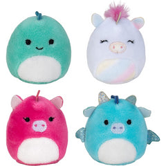 Squishmallows Squishville Mystery Squad Four Friends Soft Colourful Plush Toys