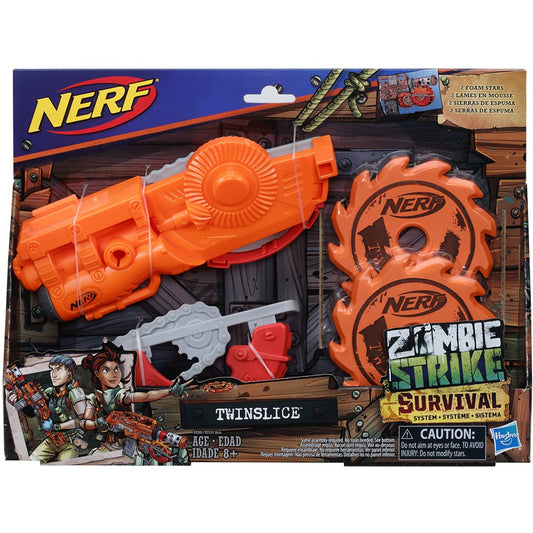 Nerf Twin Slice Zombie Strike Survival Combat Blaster