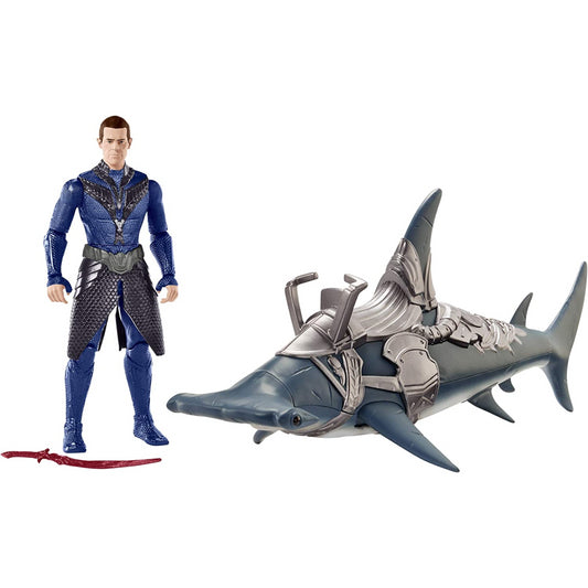 Aquaman Vulko 15cm Figure with Hammer Shark and Armour
