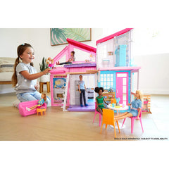 Barbie Malibu House Playset 2 Storey 6 Rooms 25 Furniture Pieces 2ft Wide