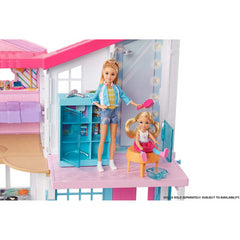 Barbie Malibu House Playset 2 Storey 6 Rooms 25 Furniture Pieces 2ft Wide