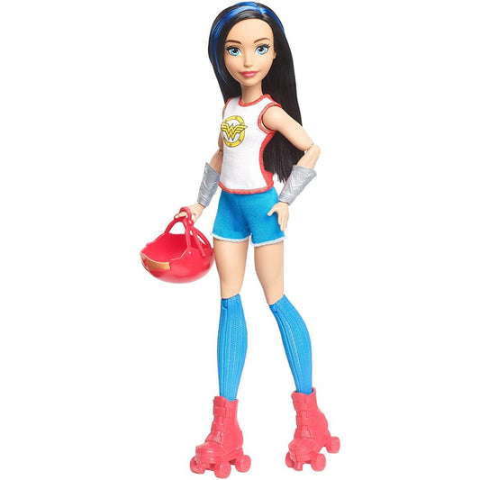 DC Superhero Girls Wonder Woman Roller Derby Fashion Doll FJG83 - Maqio
