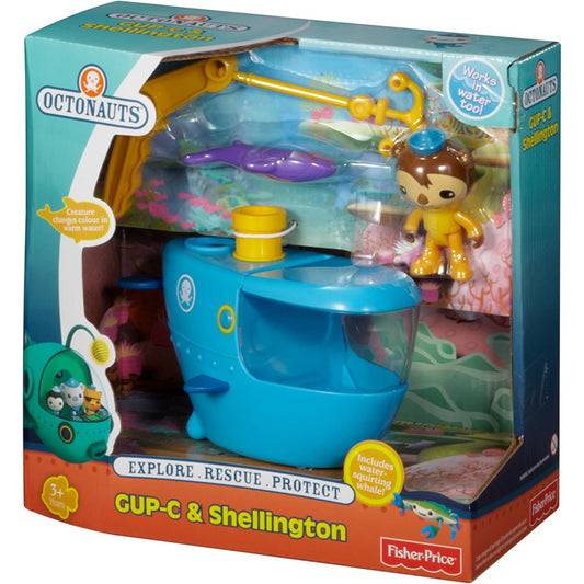 Octonauts Mattel Gup-C Shellington and Whale Set