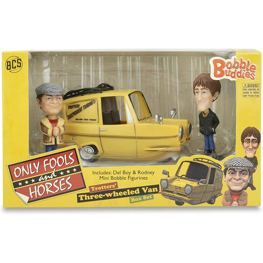 Only Fools and Horses Bobble Head Buddies Box Set with Regal 3 Wheeled Van