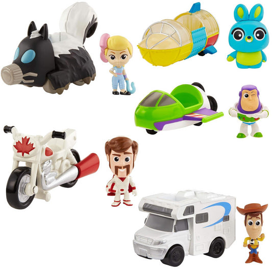 Disney Pixar Toy Story 4 Minis Set of 5 Figures and Vehicles