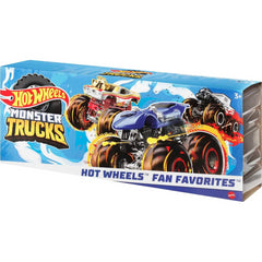 Hot Wheels Monster Trucks Creature 3-Pack 1:64 Scale Toy Monster Trucks