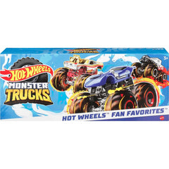 Hot Wheels Monster Trucks Creature 3-Pack 1:64 Scale Toy Monster Trucks