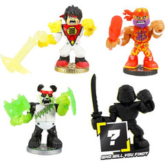 Akedo Legends of Powerstorm Mini Pack of 4 - Warrior Fireman Panda Ninja