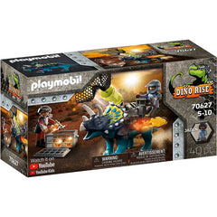 Playmobil 70627 Dino Rise Triceratops Battle for the Legendary Stones with 40pcs
