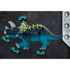 Playmobil 70627 Dino Rise Triceratops Battle for the Legendary Stones with 40pcs