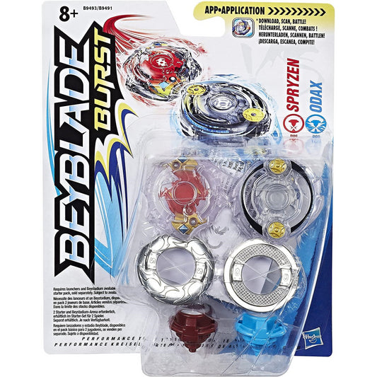 Beyblade Dual Burst Spryzen and Odax Spinning Tops