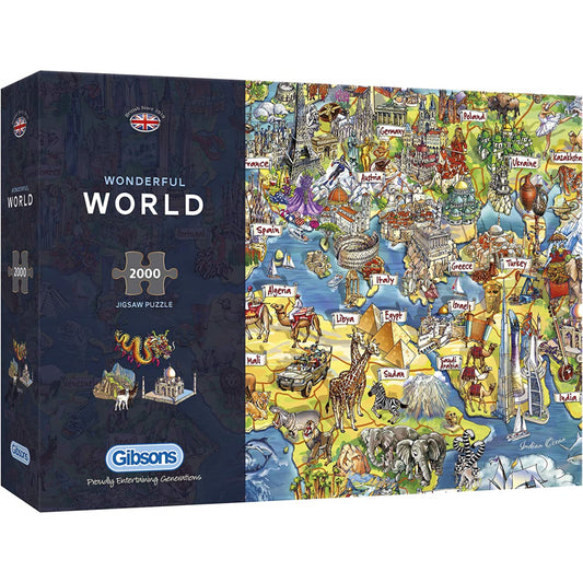 Gibsons Wonderful World 2000 Piece Jigsaw Puzzle